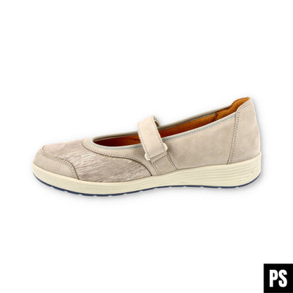 Ganter Damenschuh Sensitiv Stretch Ballerina lightgrey Kathrin